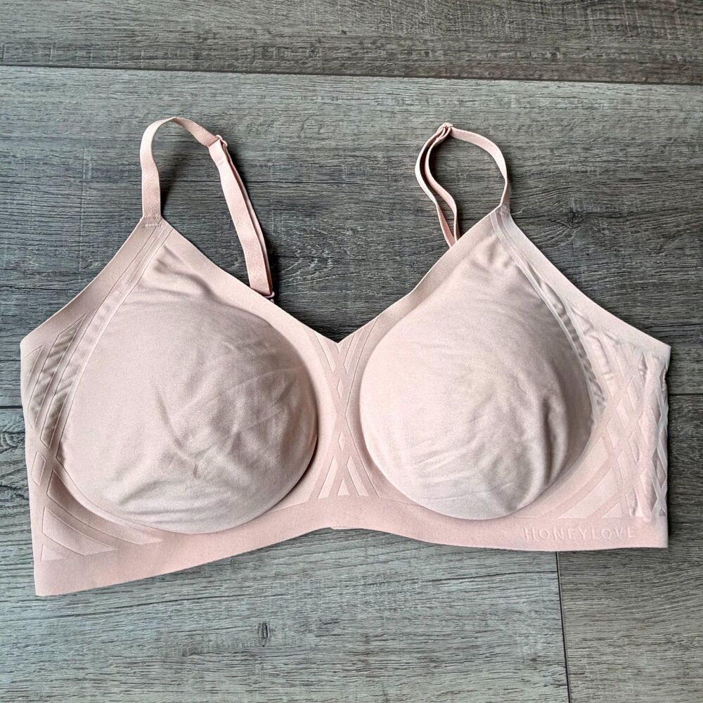 Honeylove Wireless XL Blush Pink T Shirt Comfort Bra
